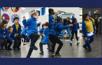 Audiomoves Boogiepod is a creative play session that gets the kids moving!