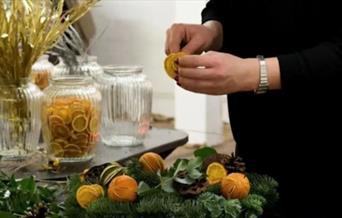 Create your very own unique wreath at this workshop.