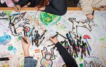 A colouring experience with Samme Snow at NOW Gallery this May half-term!