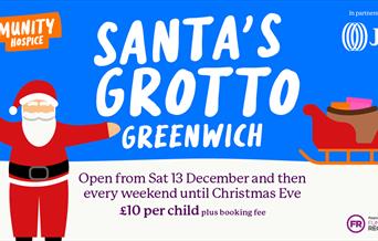 Step into Santa’s Grotto – in the heart of Greenwich!