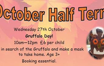 Join Woodlands Farm Trust in search of the Gruffalo in the woods.