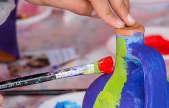 Bring the kids for a fun and creative pottery painting session - perfect for all the family!