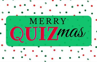 A festive Christmas Special Edition Quiz set in the Visitors' Book Café, adorned with holiday decorations and cheer!