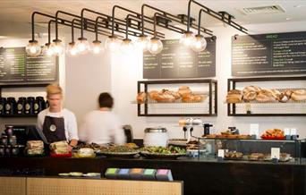 Inside the Peyton and Byrne Bakery Greenwich.