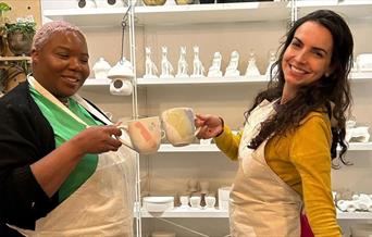 Come and take part in one of our immersive, creative pottery painting experiences...