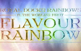 The world's first Flavour Rainbow installation featuring a flavour rainbow.