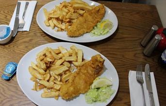 The Pier serves traditional British Fish & Chips and quick bites.