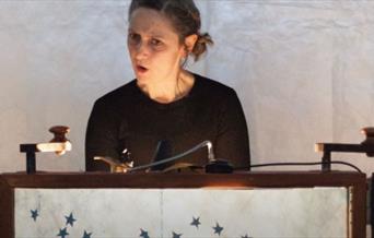 A luminous mix of storytelling and shadow puppetry told with a 'Crankie'