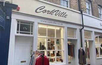 Corkville in Greenwich, an elegant and beautifully designed shop.