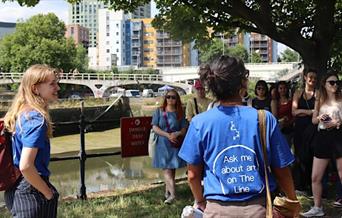 Join a Guided Tour from Queen Elizabeth Olympic Park to Star Lane, led by The Line's Youth Guides, from the Youth Employment Programme