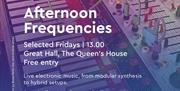 Free live electronic music in the Great Hall at the Queen's House
