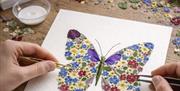 Pressed Flower Art Workshop at The Admiral Hardy in Greenwich