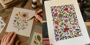A seasonal art workshop exploring the mindful craft of pressed flowers, where you’ll learn to preserve blooms and create your own pressed flower artwo