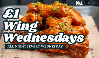 £1 Wing Wednesday @ The Dial - Home of Meantime, Greenwich Peninsula