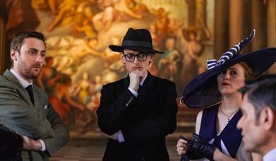 Step into a world of intrigue and excitement for a thrilling after-hours murder mystery experience in the astounding Painted Hall