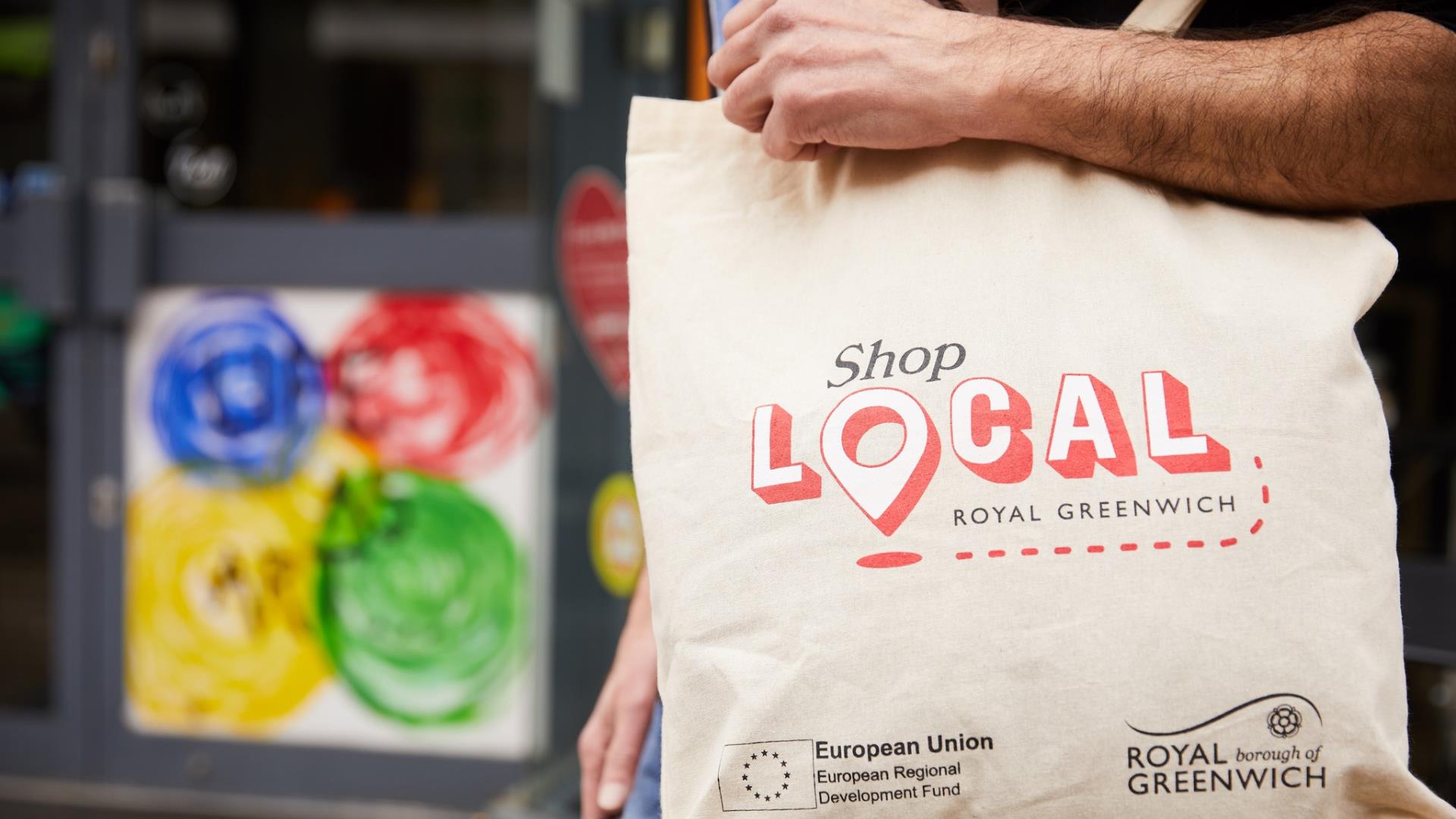 Shop Local carrier bag in Greenwich