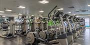 The Eltham Centre's Gymnasium, showing a large selection of exercise equipment.