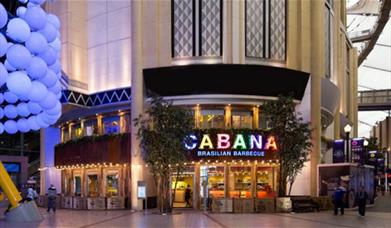 Cabana at the o2, showing a bright and exciting restaurant with lots of seating.