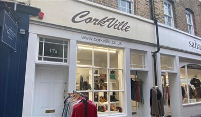 Corkville in Greenwich, an elegant and beautifully designed shop.