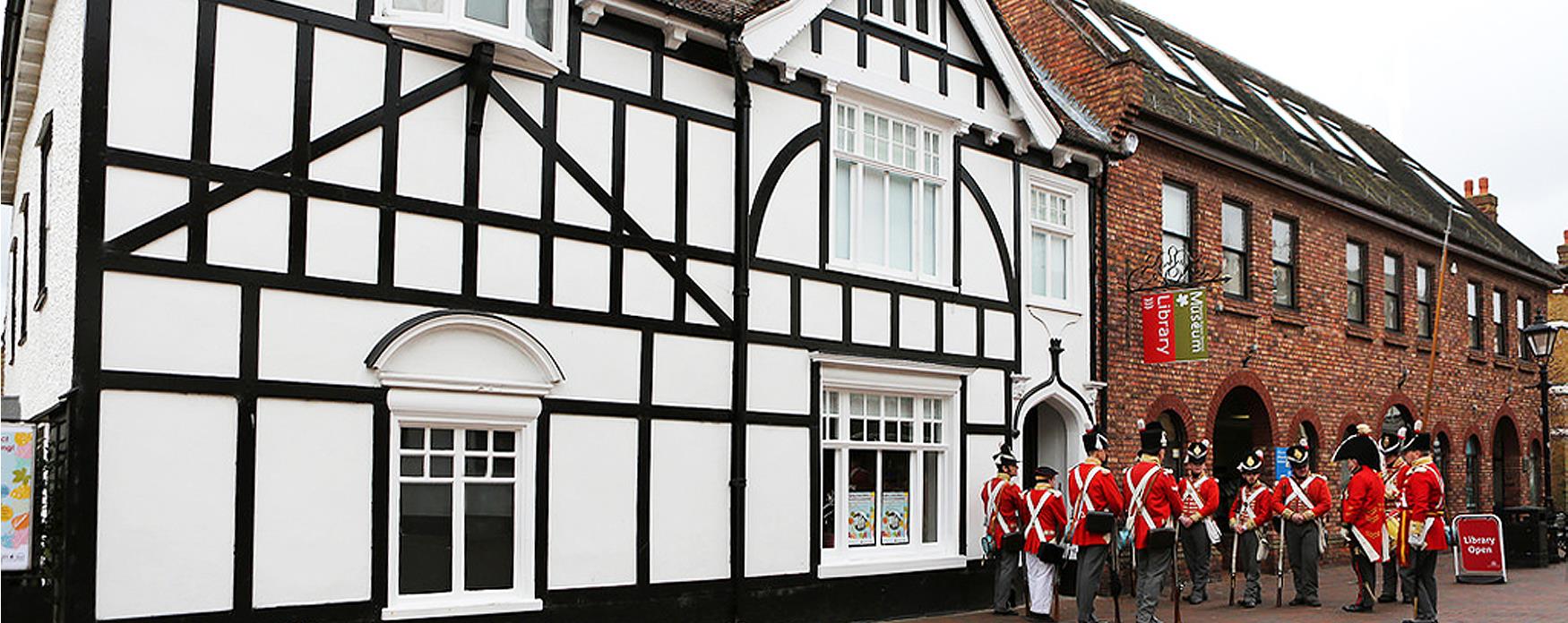 Exterior view of the Epping District Museum building in Waltham Abbey