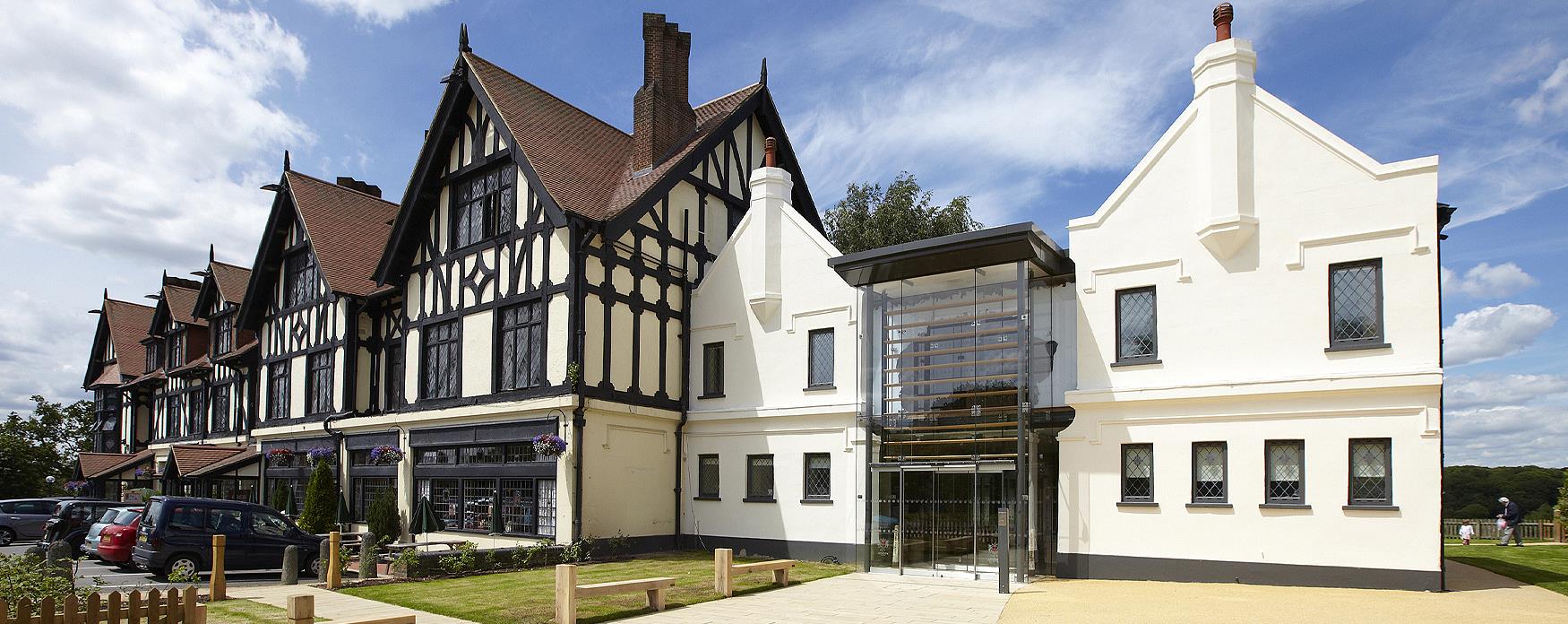 Exterior view of the View Visitor Centre in Epping Forest