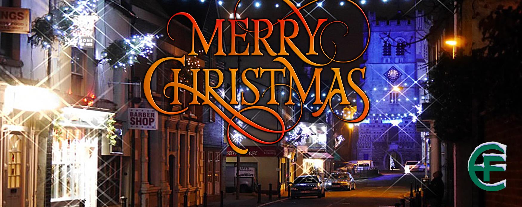 Merry Christmas and Waltham Abbey Festive Lights