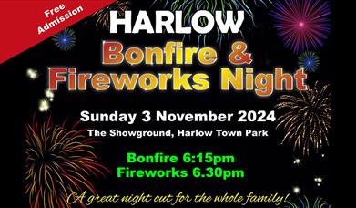 Harlow Free Bonfire and Fireworks Night