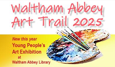 Waltham Abbey Art Trail with new for 2025, Young People's Art Exhibition at Waltham Abbey Library