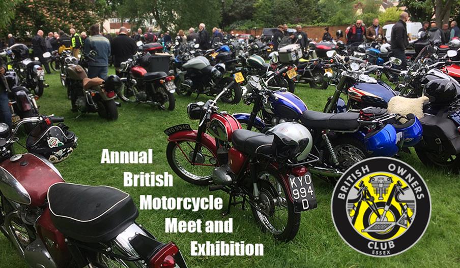 Annual classic motorcycle meet and exhibition on Blackmore Village Green.