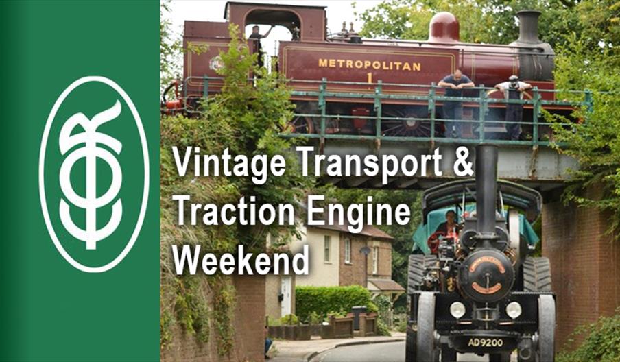 Epping Ongar Railway Vintage Transport Weekend with steam trains and traction engines.