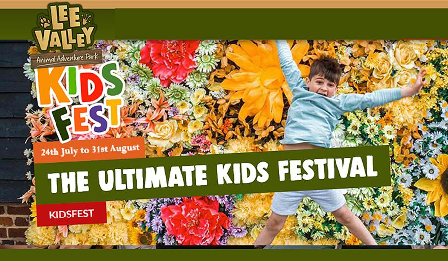 Lee Valley Animal Adventure Park Kids Fest 24th July to 31st August