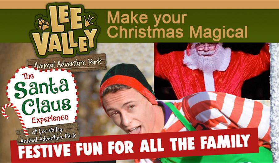 Lee Valley Animal Adventure Park Christmas fun at their Santa Claus Experience.