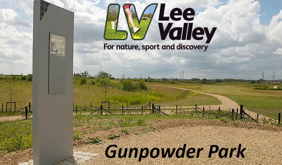 Gunpowder Park cycling and walking trail 5 miles in length.