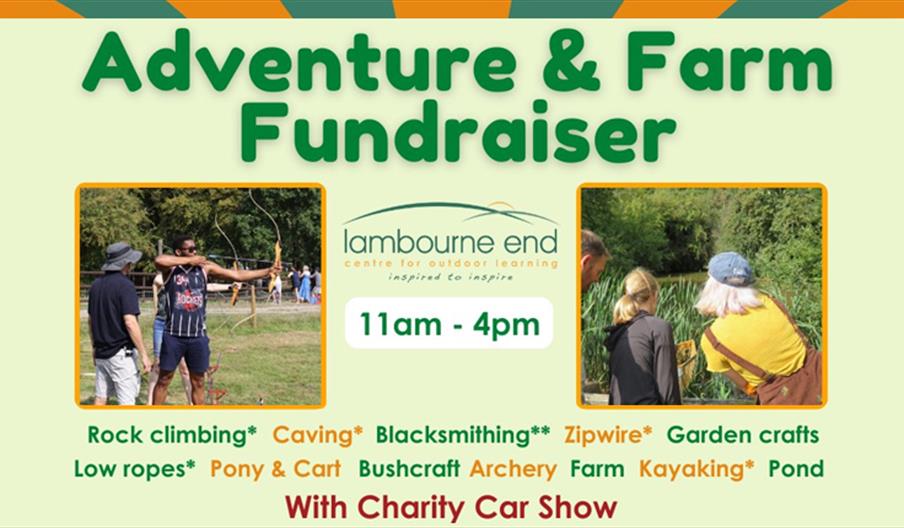 Lambourne End Centre Adventure and Farm Open Day, including classic car show