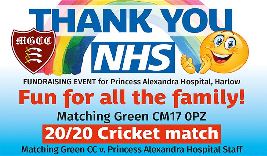 Matching Green Cricket Club Thank You NHS cricket match.