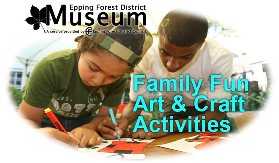 Family fun art and craft activity during the school holidays