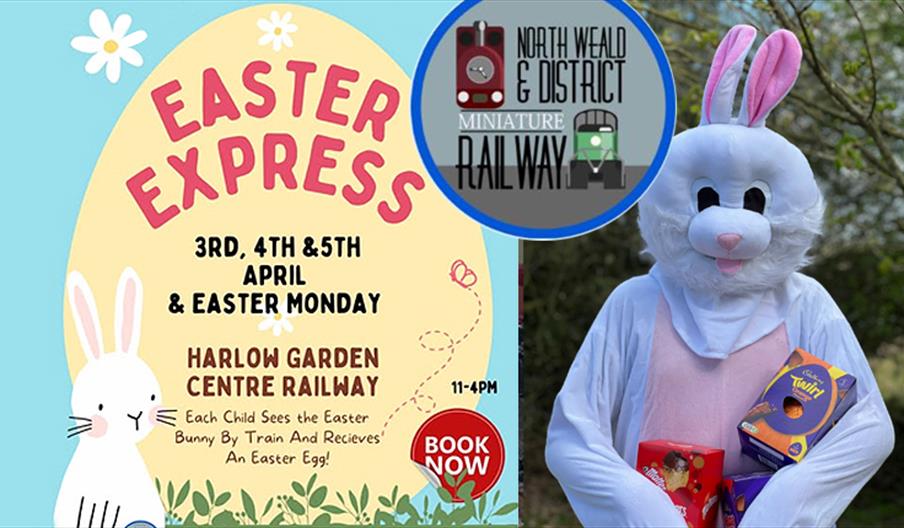 Easter Express at North Weald & District Miniature Railway and the Easter Bunny