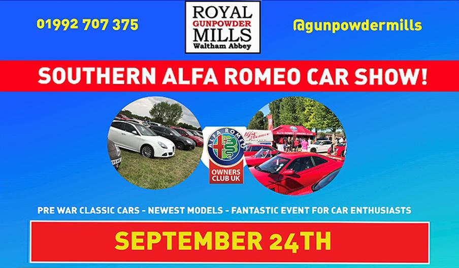 Southern Alfa Romeo Club at the Royal Gunpowder Mills, Waltham Abbey.