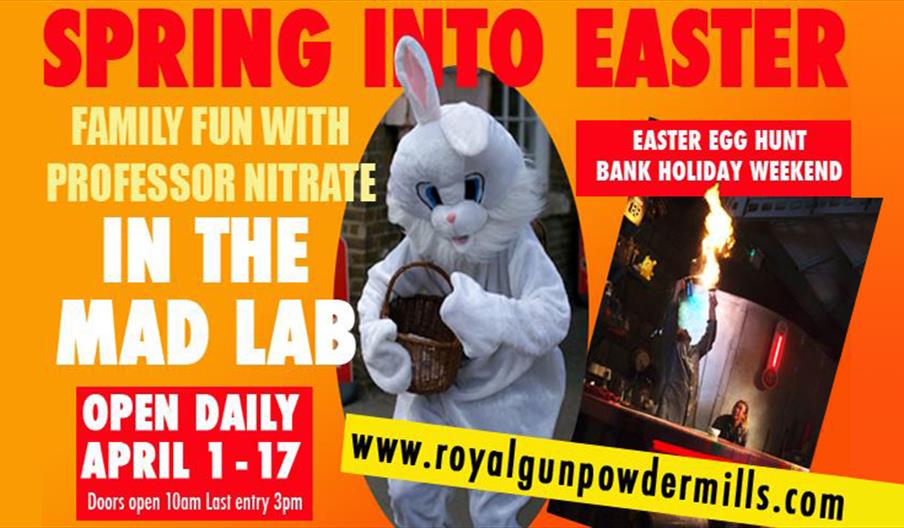 Family fun at Easter at the Royal Gunpowder Mills Waltham Abbey.