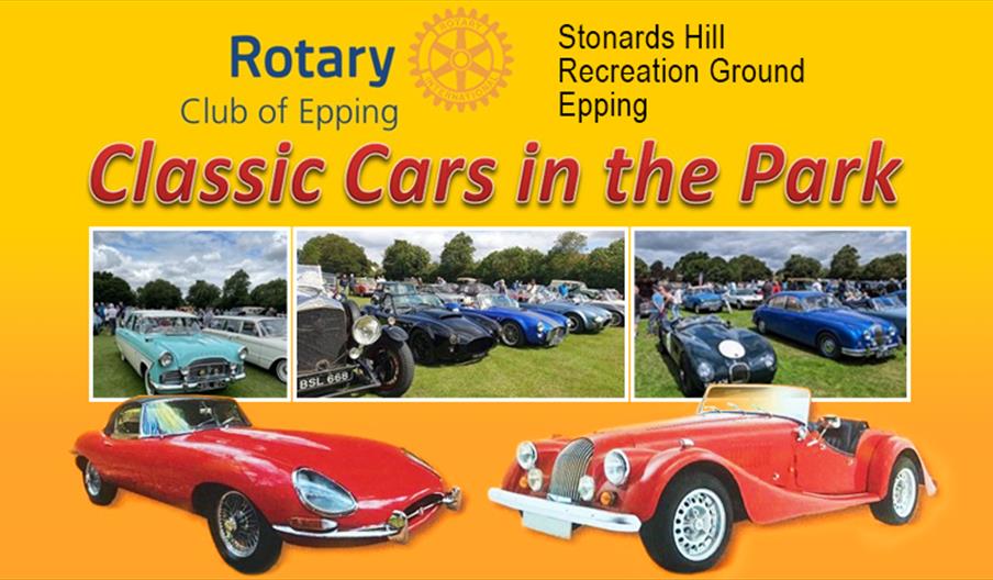 Classic Cars in the Park, Stonards Hill. Rotary Epping's annual free classic car show