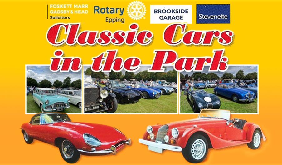 Classic Cars in the Park, Stonards Hill. Rotary Epping's annual free classic car show