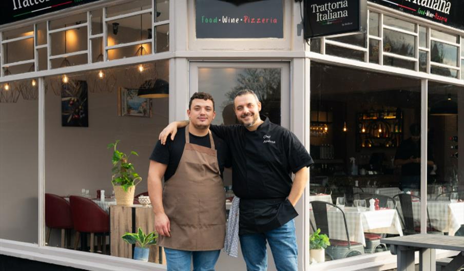 trattoria italiana owners Alessio and Andrea
