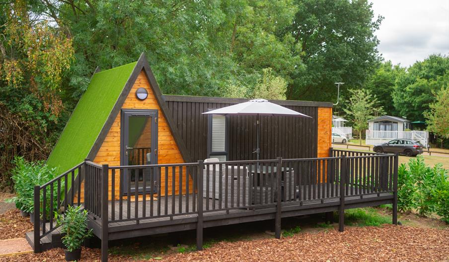 Cabin at the Lee Valley Campsite in Sewardstone