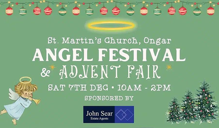 St Martin's Church, Ongar, Angel Festival and Advent Fair Saturday 7th December 2024