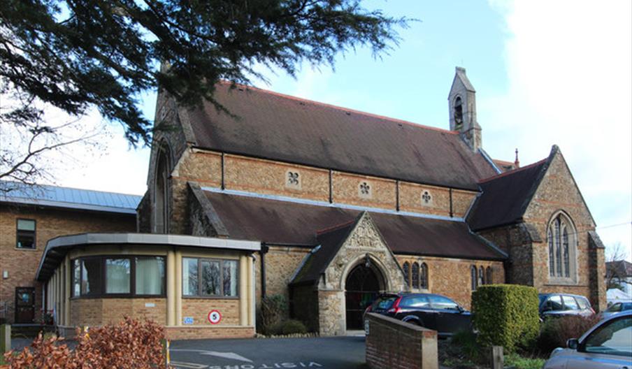 Exterior view of historic St Mary's Church Loughton