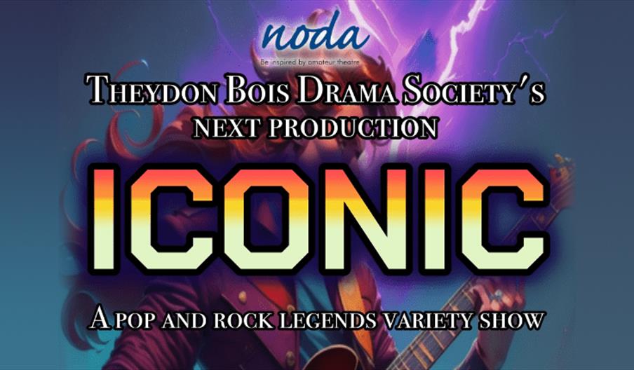 Theydon Bois Drama Society presents ICONIC, a pop & rock legends variety show at Theydon Bois Village Hall