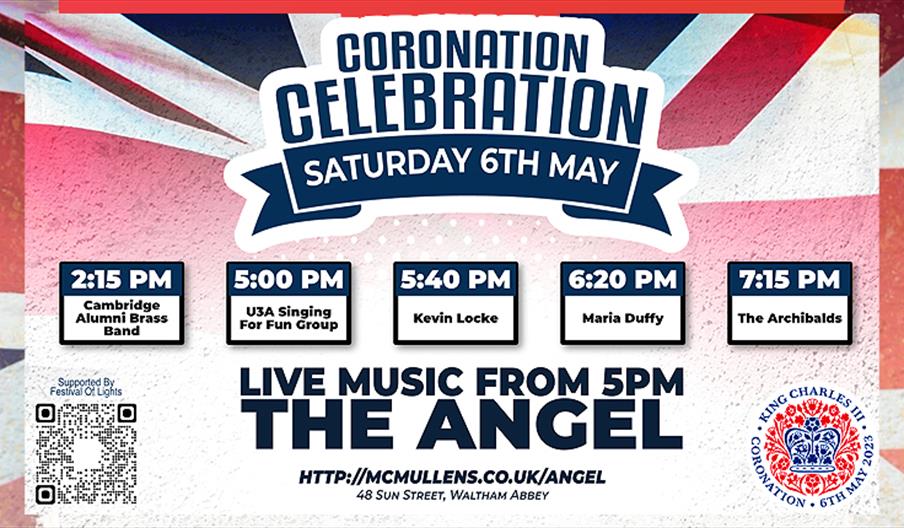 Live Music from The Angel Waltham Abbey, to celebrate the Coronation