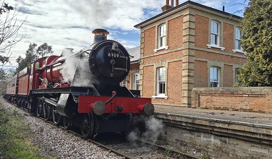 Epping Ongar Railway Blake Hall Station with Steam Train