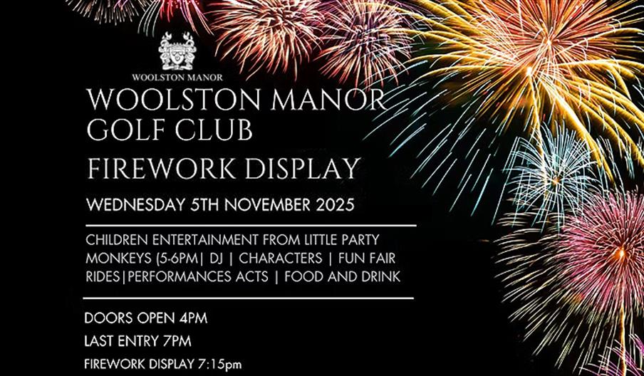 Woolston Manor fireworks display and entertainment  2025