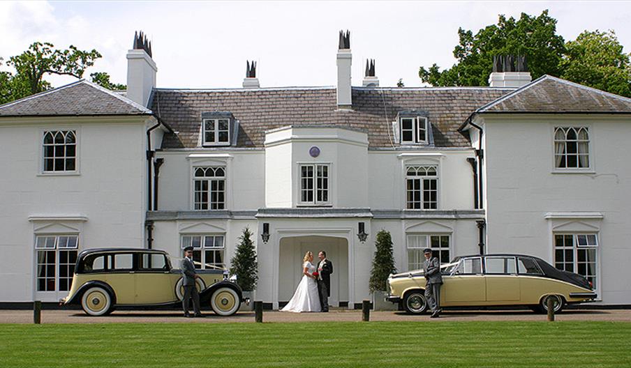Wedding cars outside the White House Gilwell Park.